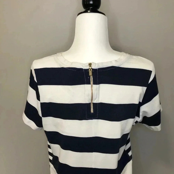 Tommy Bahama Nautical Striped Cotton Shirt Dress - Picture 9 of 12